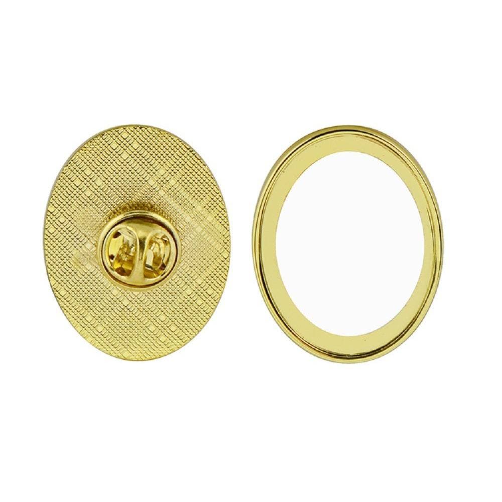 Pin Dorado Ovalado Para Sublimación