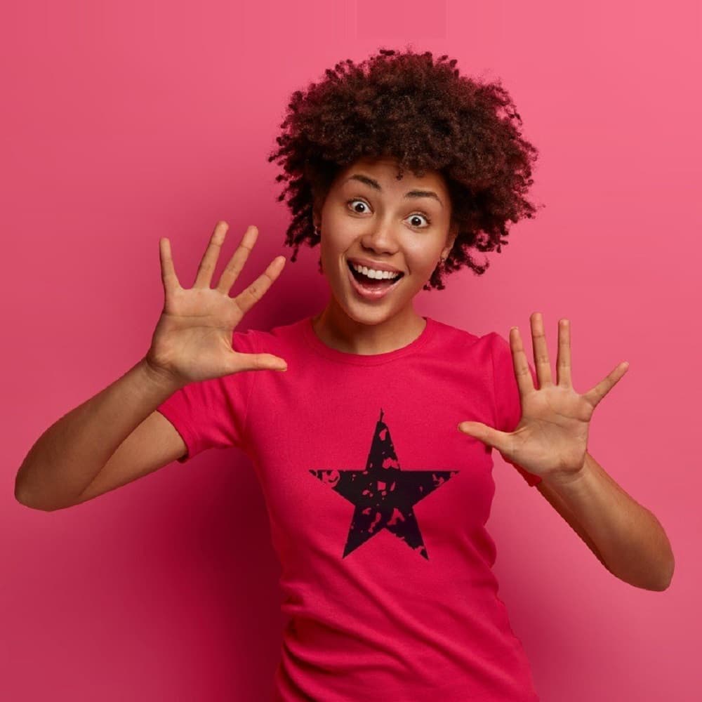 Playera de 100% algodón peinado para dama manga corta No.5562N