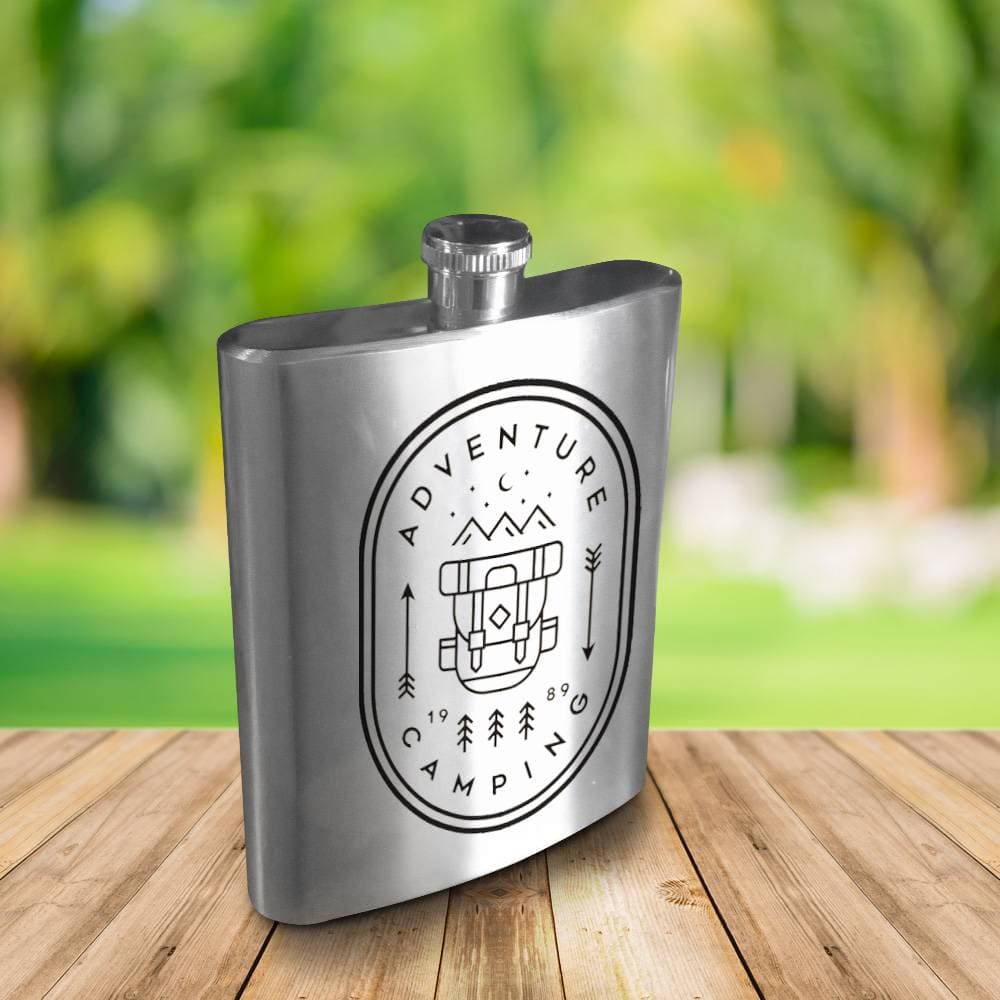 Licorera de bolsillo de acero inoxidable 8 oz - Miniatura 8