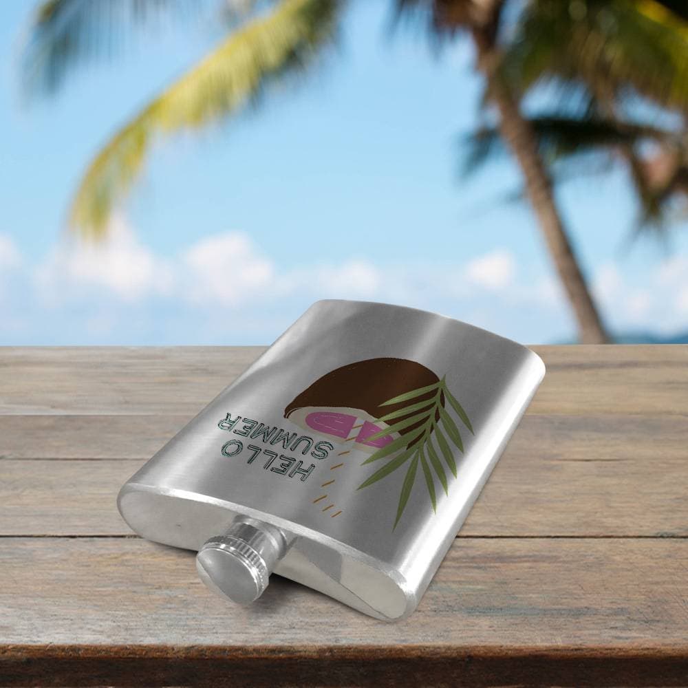 Licorera de bolsillo de acero inoxidable 8 oz - Miniatura 9