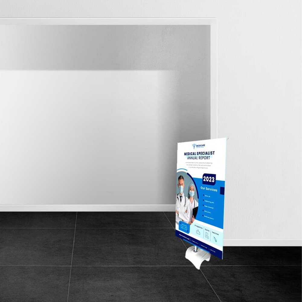Display en forma de Y con base - 1 cara - Miniatura 5