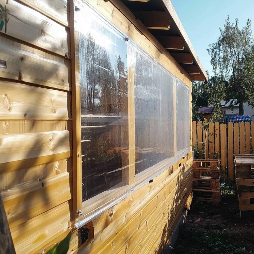 Lona de vinil transparente impermeable para exterior en negocios, toldos y carpas - Claroflex  - Miniatura 20