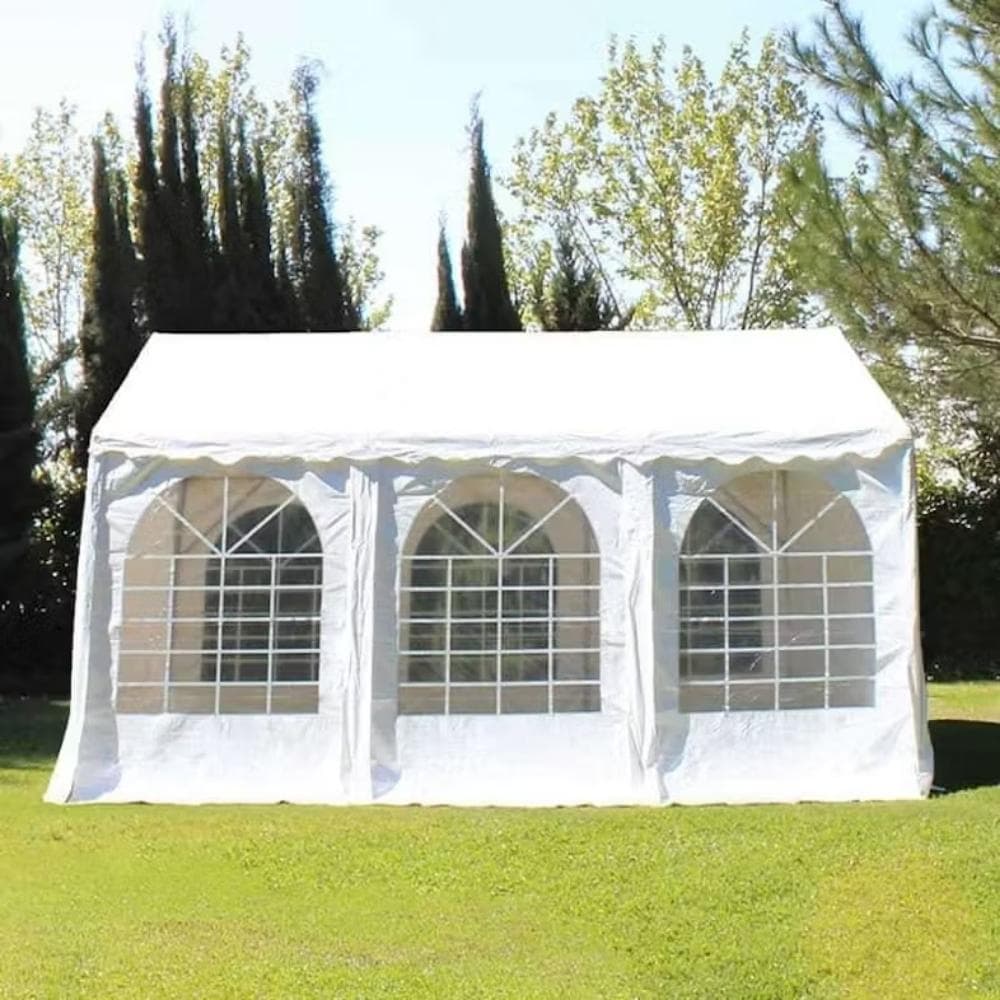 Lona de vinil transparente impermeable para exterior en negocios, toldos y carpas - Claroflex  - Miniatura 5