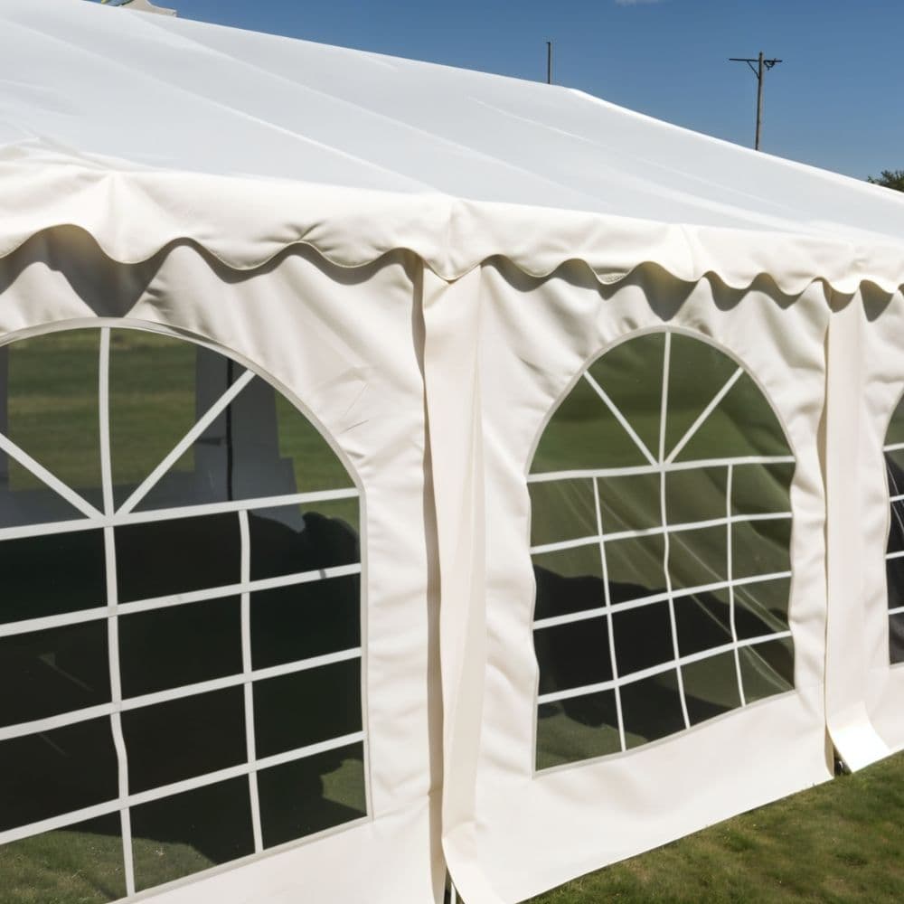 Lona de vinil transparente impermeable para exterior en negocios, toldos y carpas - Claroflex  - Miniatura 4