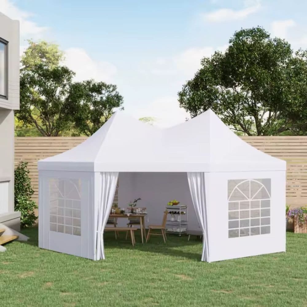 Lona de vinil transparente impermeable para exterior en negocios, toldos y carpas - Claroflex  - Miniatura 6