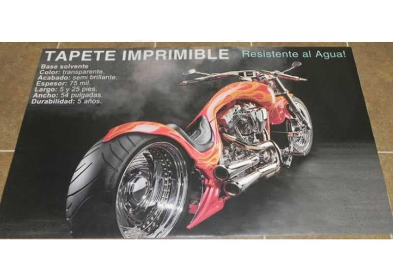 Tapete Imprimible Resistente al Agua