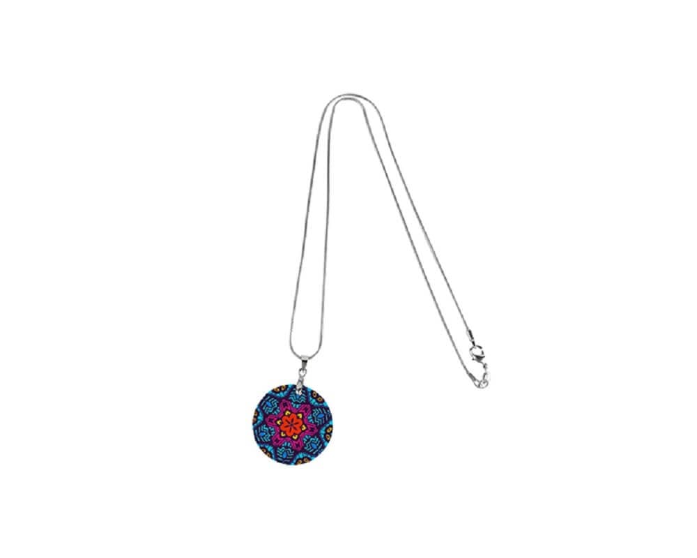 Collar Dije Redondo De Concha De 3cm Para Sublimación Sublimarts - Miniatura 9