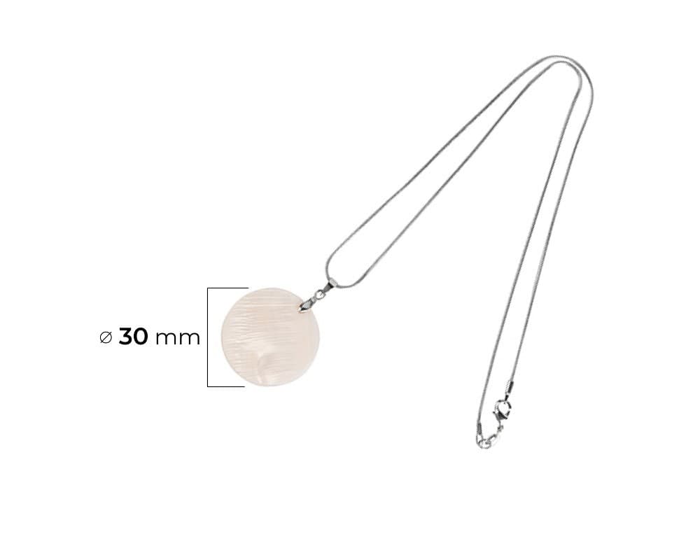 Collar Dije Redondo De Concha De 3cm Para Sublimación Sublimarts - Miniatura 15