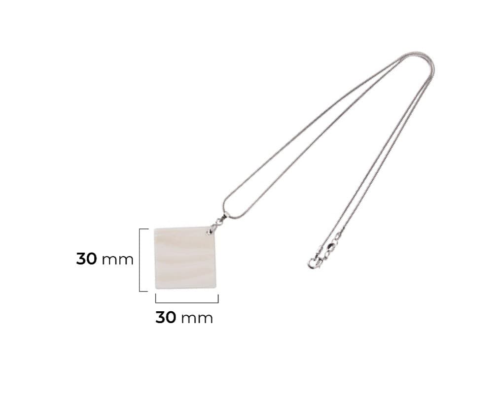 Collar Dije Redondo De Concha De 3cm Para Sublimación Sublimarts - Miniatura 16