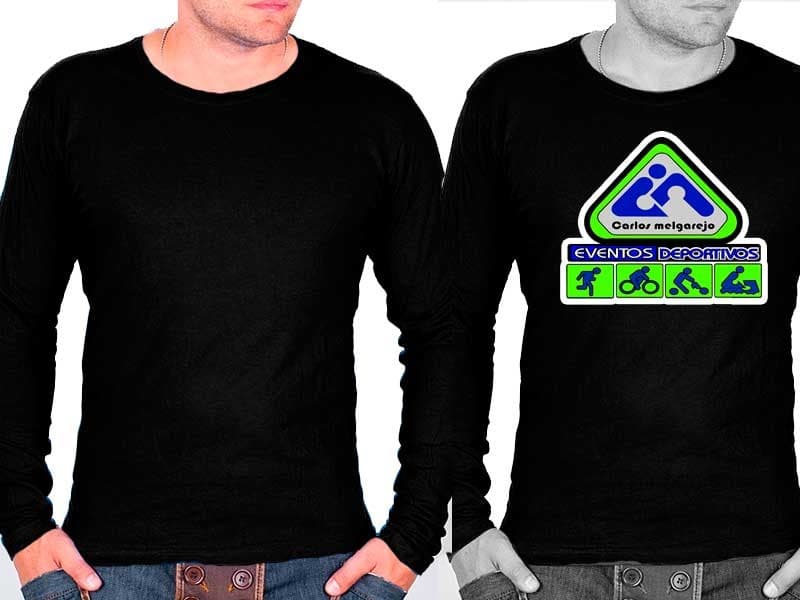 Playera peso super completo manga larga adulto 1304 - Miniatura 5