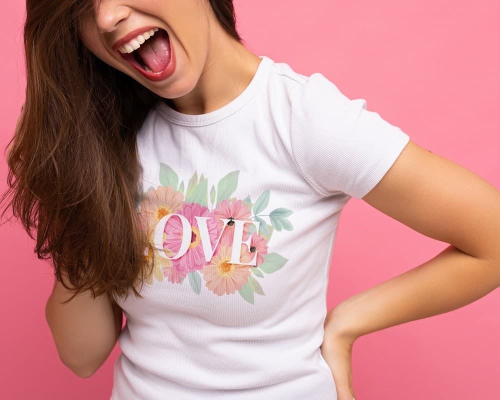 Playera de 100% algodón peinado para dama manga corta No.5562N - Miniatura 5