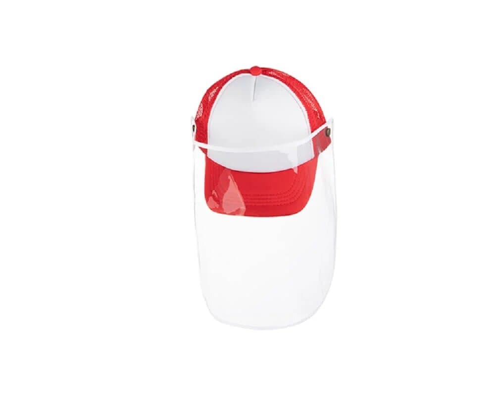 Gorra infantil de color rojo con careta Sublimarts - Miniatura 3